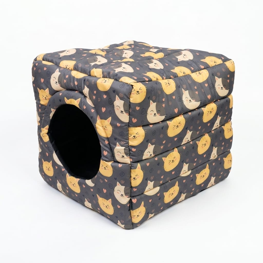 Cama Cubo 3 en 1 para Gatos y Perros pequeños